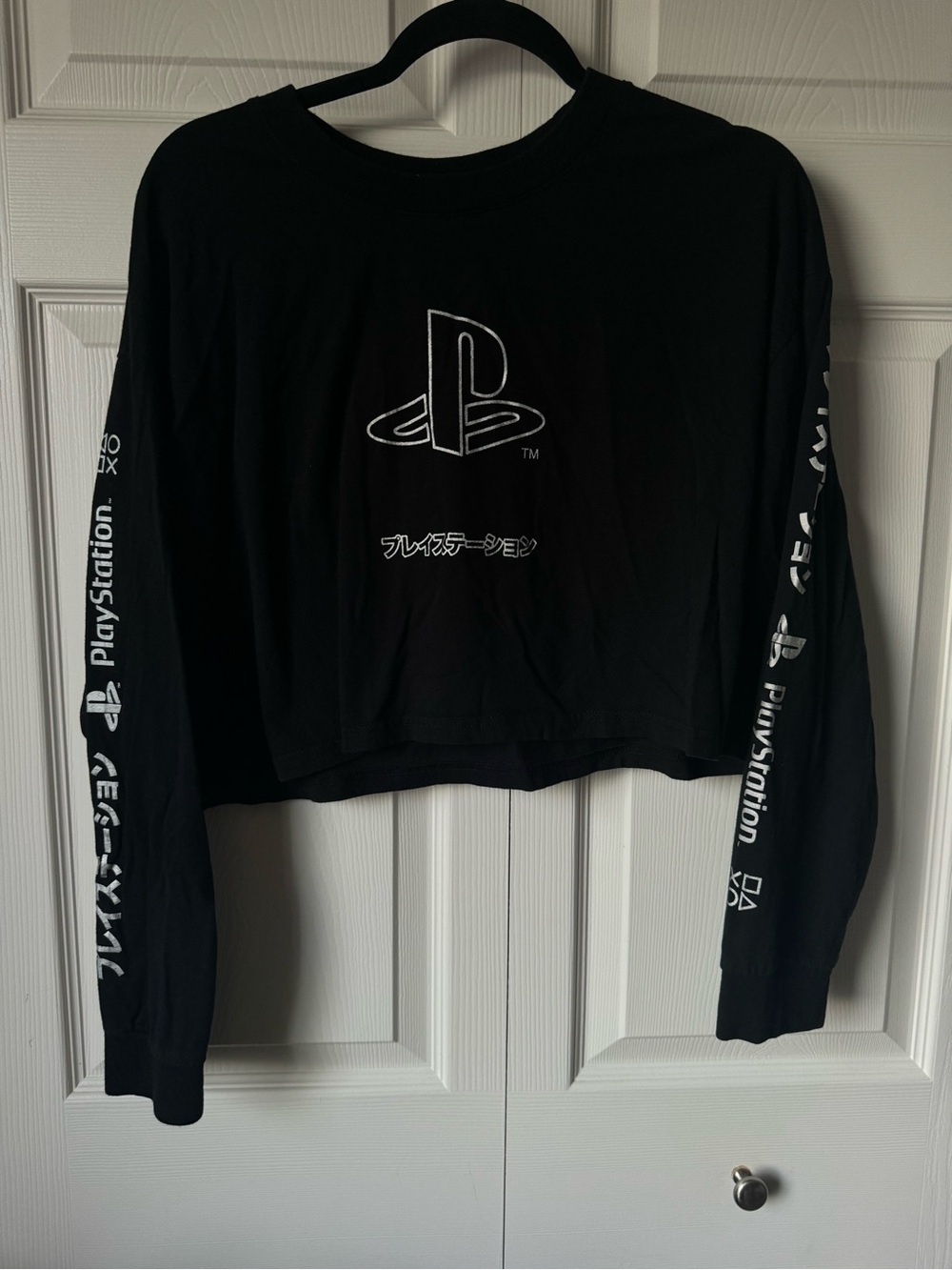 PlayStation Logo Crop Top